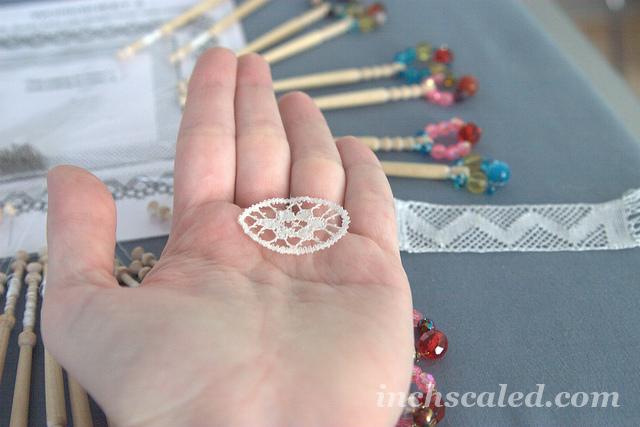 Bobbin lace practice